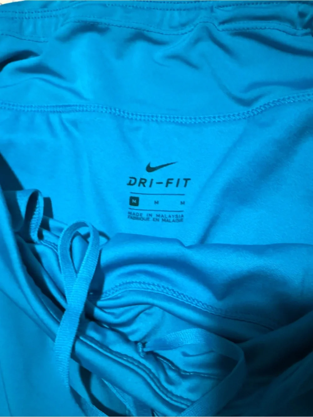 Nike Women's Teal Athletic Shorts with Drawstring